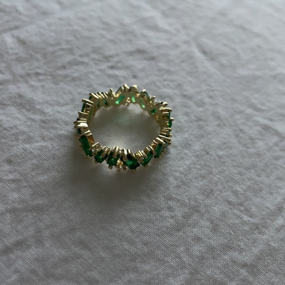 NWOT 18k gold green ring - Picture 4 of 5